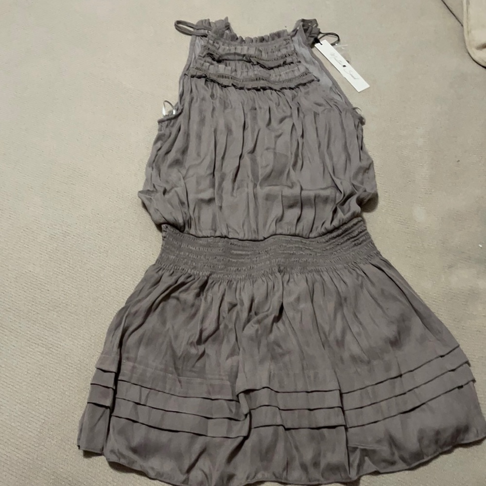 Mustard seed gray sleeveless dress small